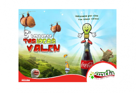 Cliente: Coca-Cola Embonor, Lienzo promoción campaña "Tus ideas valen"